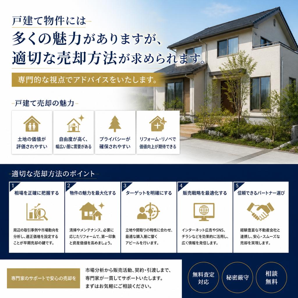 戸建て物件の魅力と売却