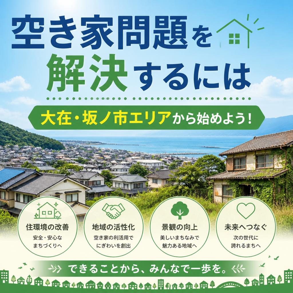 空き家問題を解決するには大在・坂ノ市エリアから始めよう！
