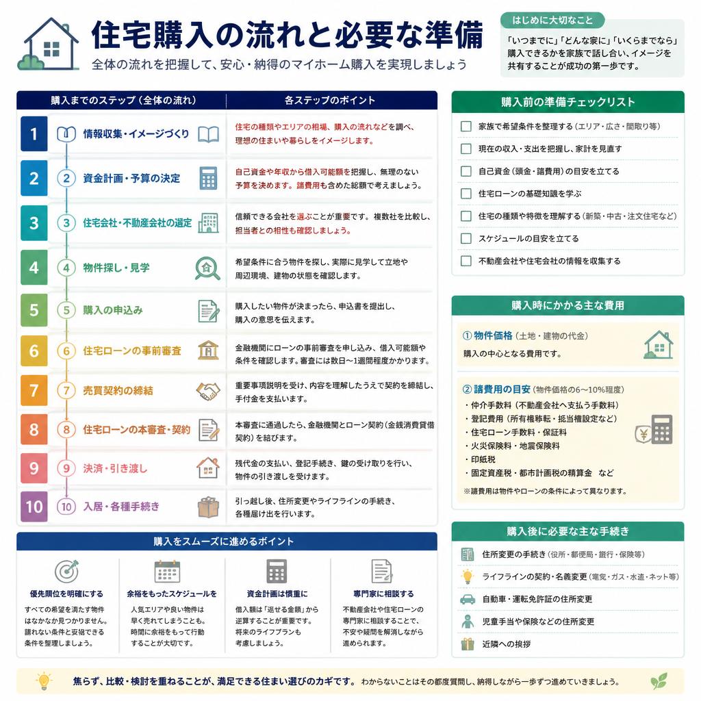 住宅購入の流れと準備