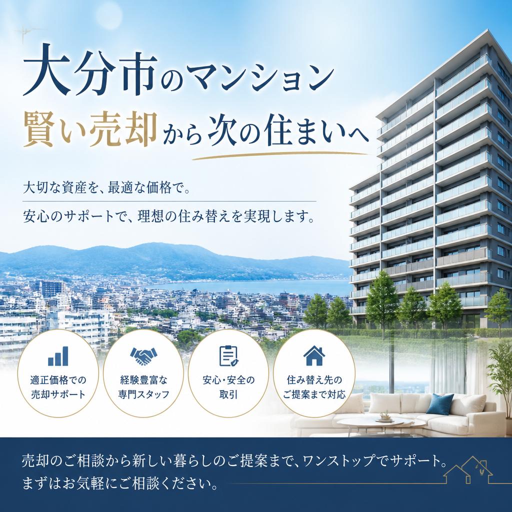 大分市のマンション、賢い売却から次の住まいへ