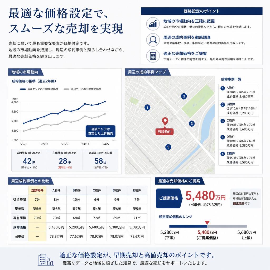 2. 市場動向と売却価格の設定